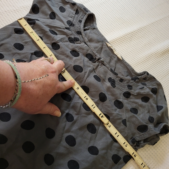 H&M Girls Polka Dot Cap Sleeved Top - Picture 9 of 9